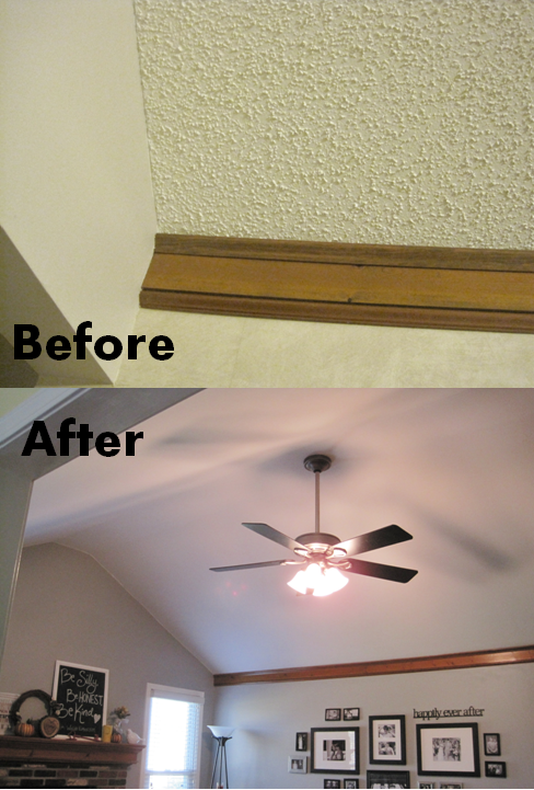 DIY Popcorn Ceiling Removal - The Craftsman Blog