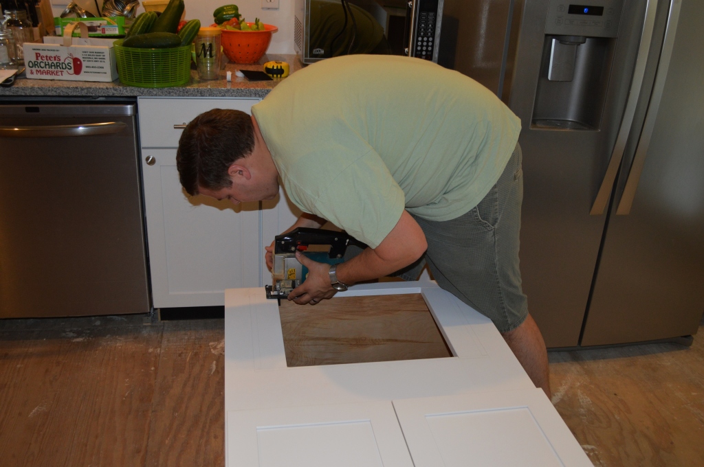 Customizing and hanging the Microwave Cabinet - Loving Here