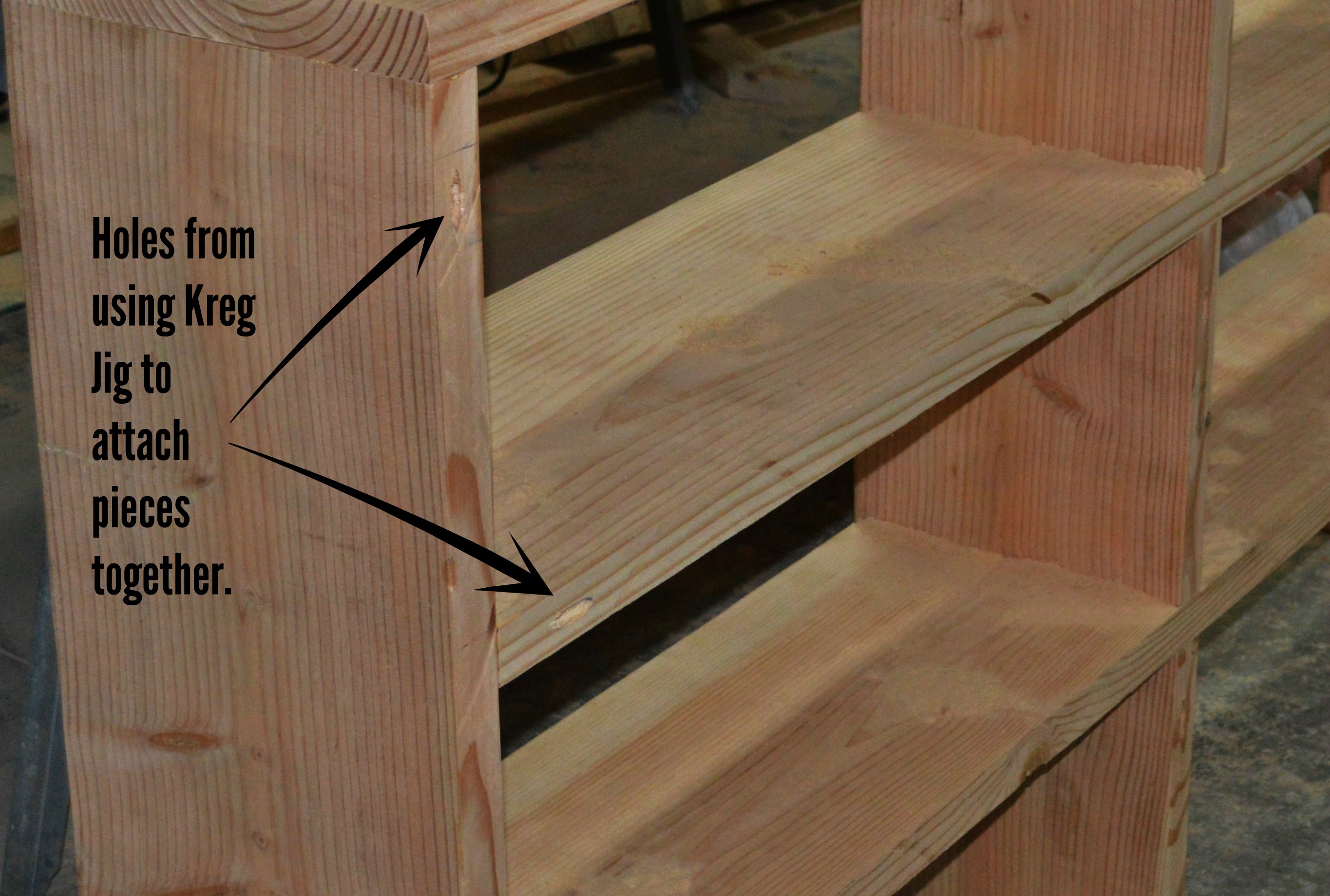 Rickety Railing To Built In Bookcase, How To Build A Bookcase Railing
