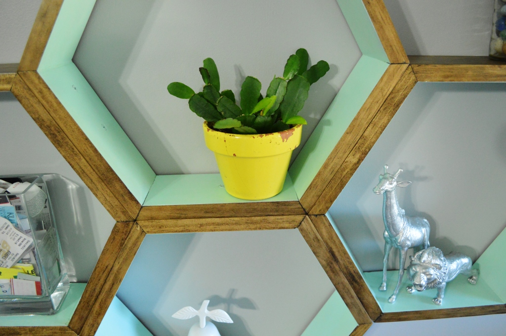 How To Decorate Honeycomb Shelves - Katie's Bliss