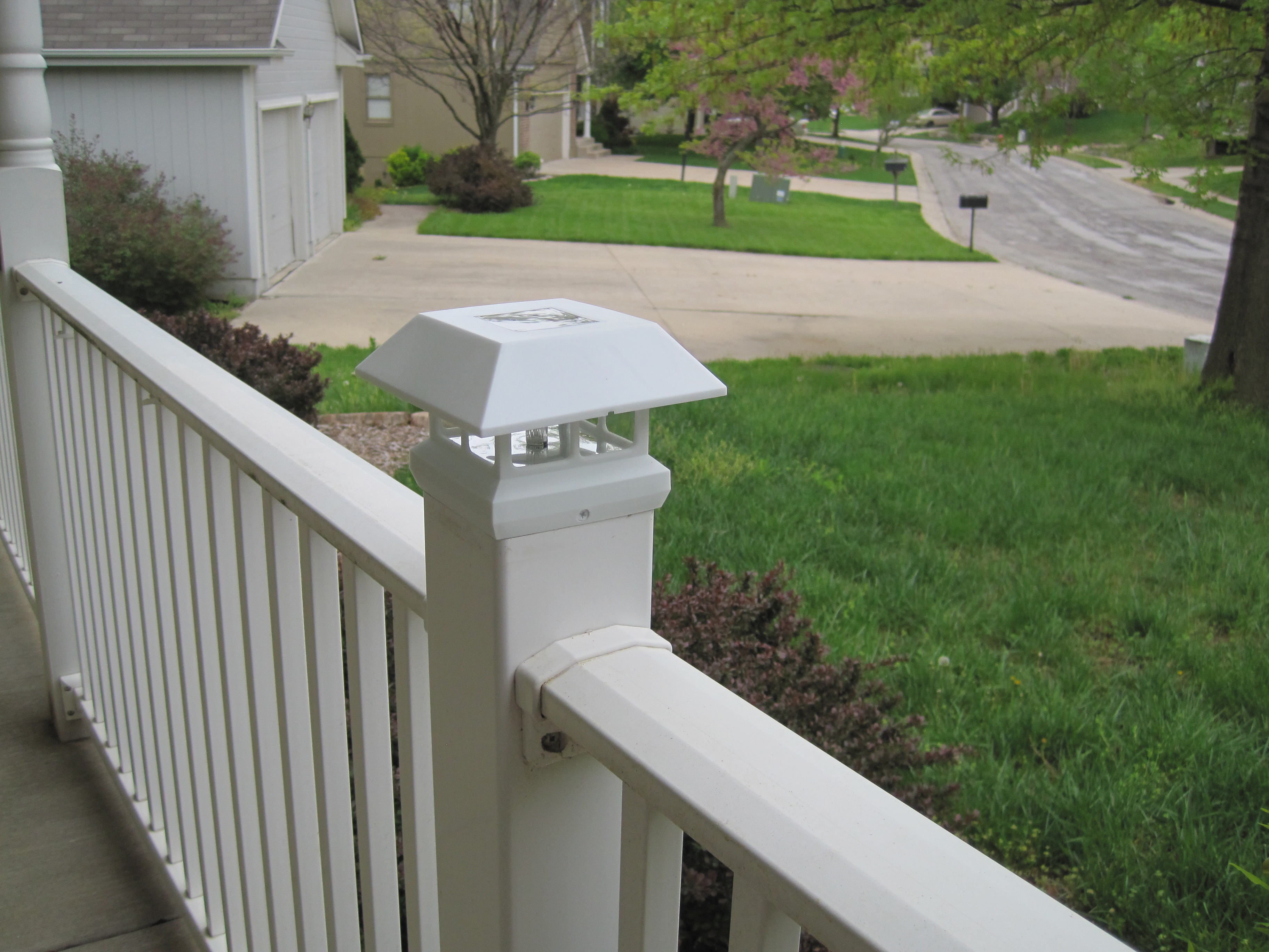 DIwYatt: Lighted Porch Post Caps (A Free Fix) - Loving Here