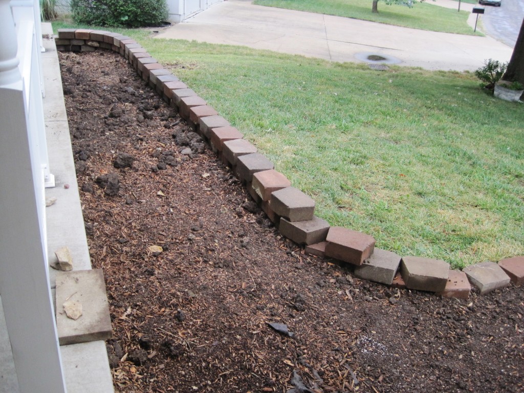 Finished Front Retaining Wall