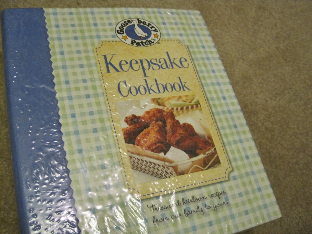 Keepsake cookbook