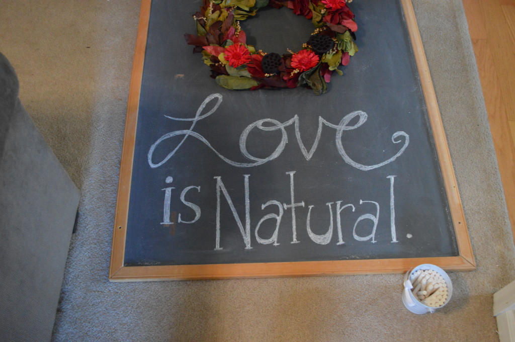 Valentine's Day Wreath and Chalkboard 4