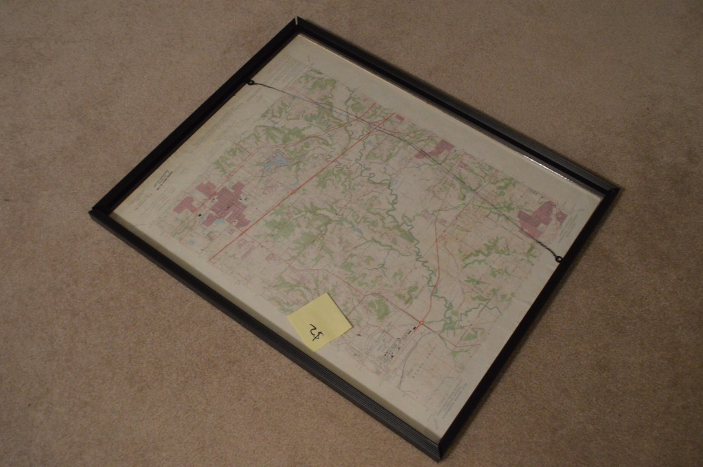 DIY Vintage Map Frame