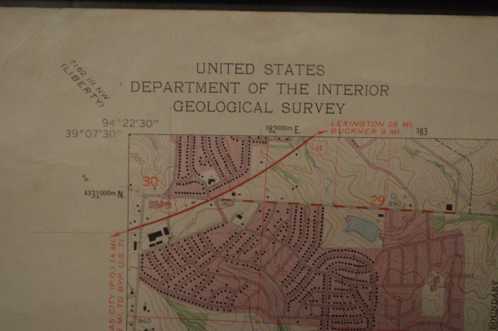 Vintage Topographical Map