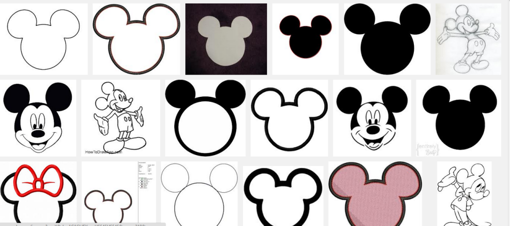 mickey outlines