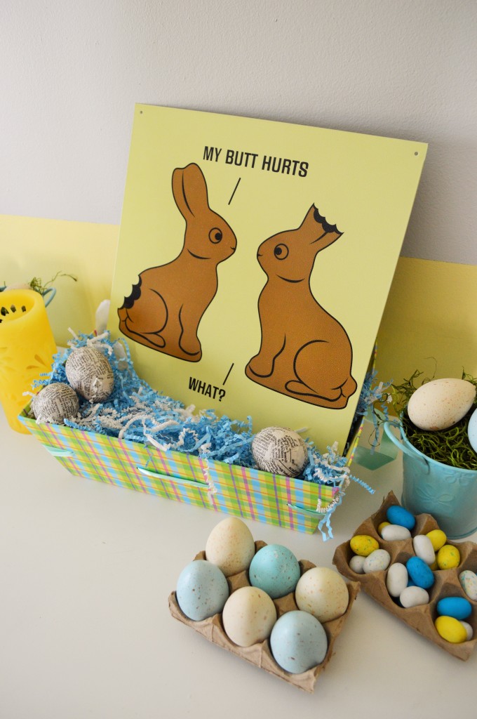 Chocolate Easter Bunny Sign