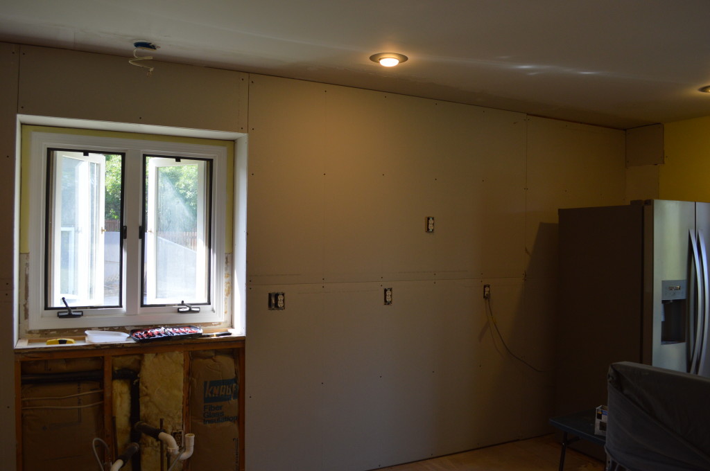 Drywall in Kitchen Progress 2