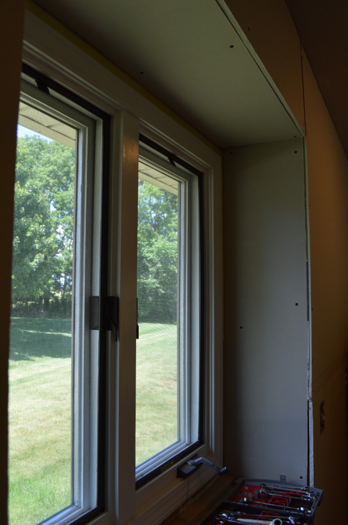 Drywalling Window Walls