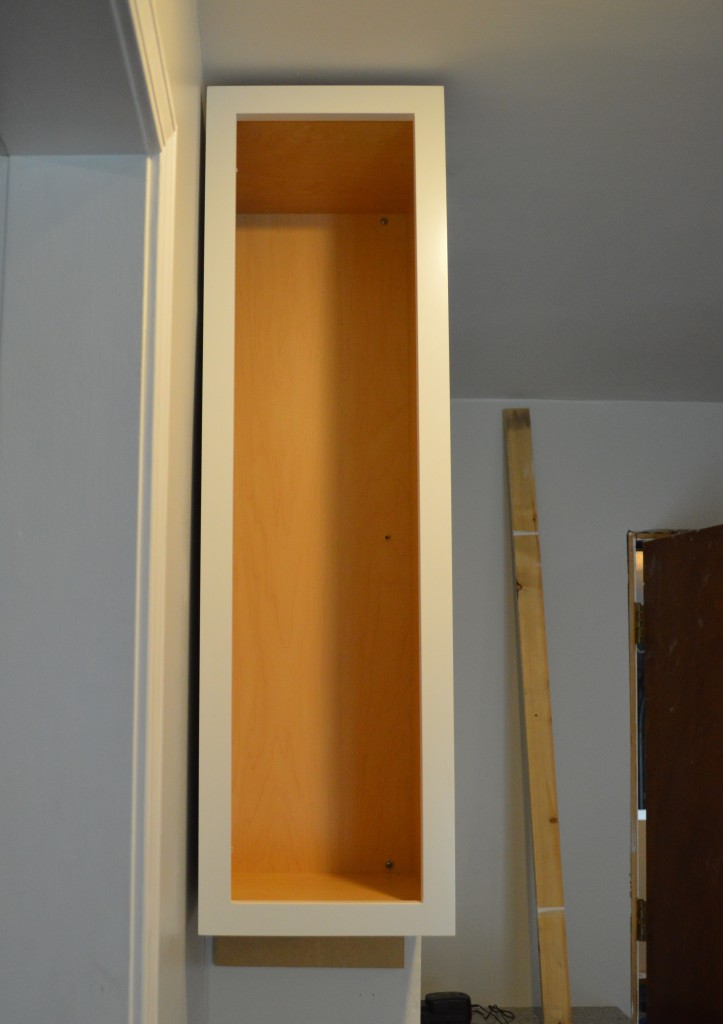 Crooked Wall Installing Upper Cabinets in Nook