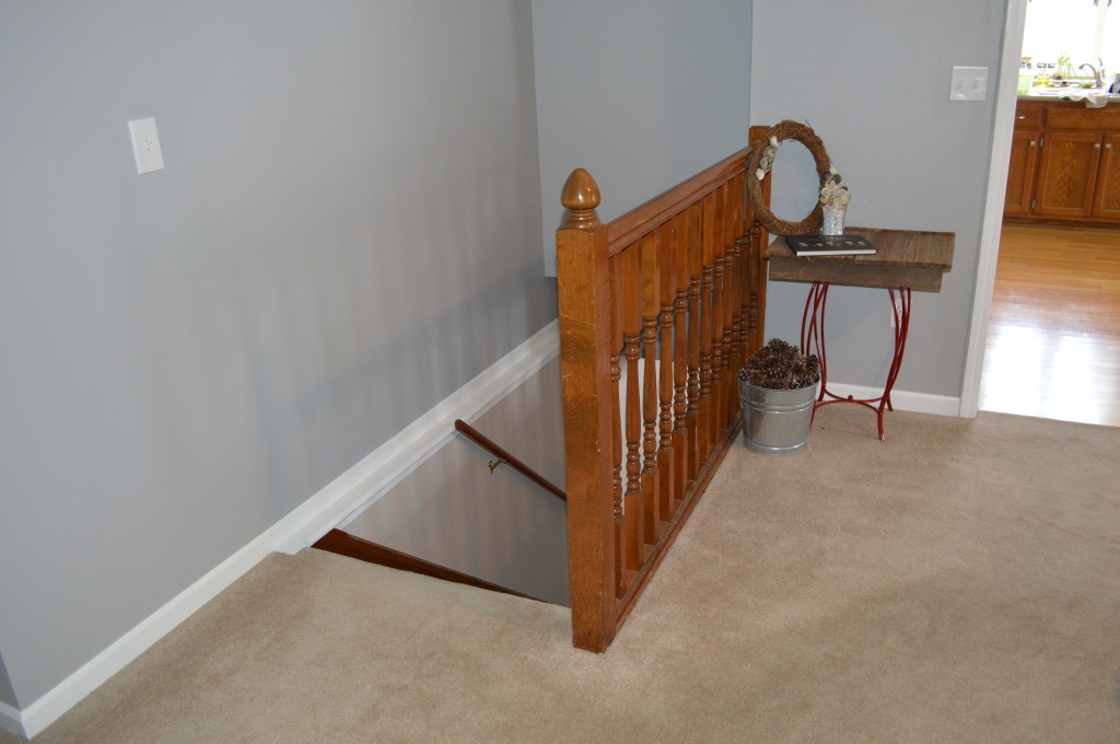 DIwYatt: From Rickety Railing to Built-in Bookcase - Loving Here