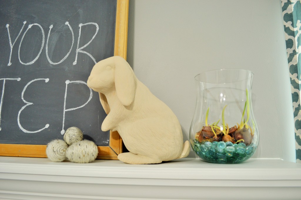 Easter Peter Rabbit on Mantle