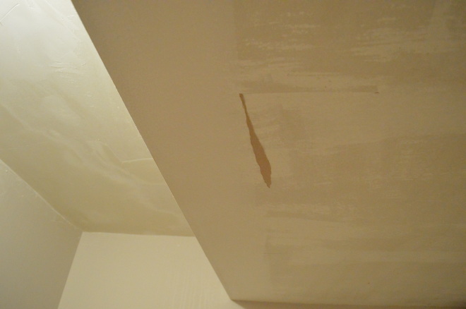 One Step Forward...More Tips for DIY Popcorn Ceiling Removal - Loving Here