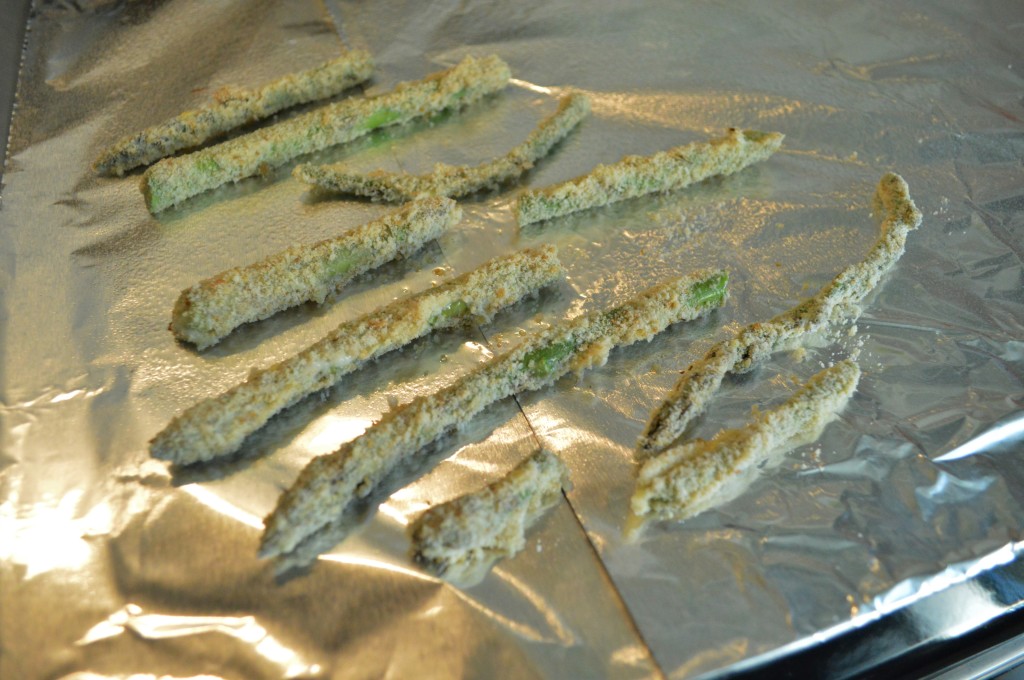 Asparagus Fries Before Baking