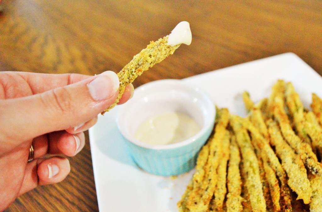 Asparagus Fries with dip