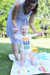 ONEderful! - An Inexpensive DIY First Birthday Shirt - Loving Here