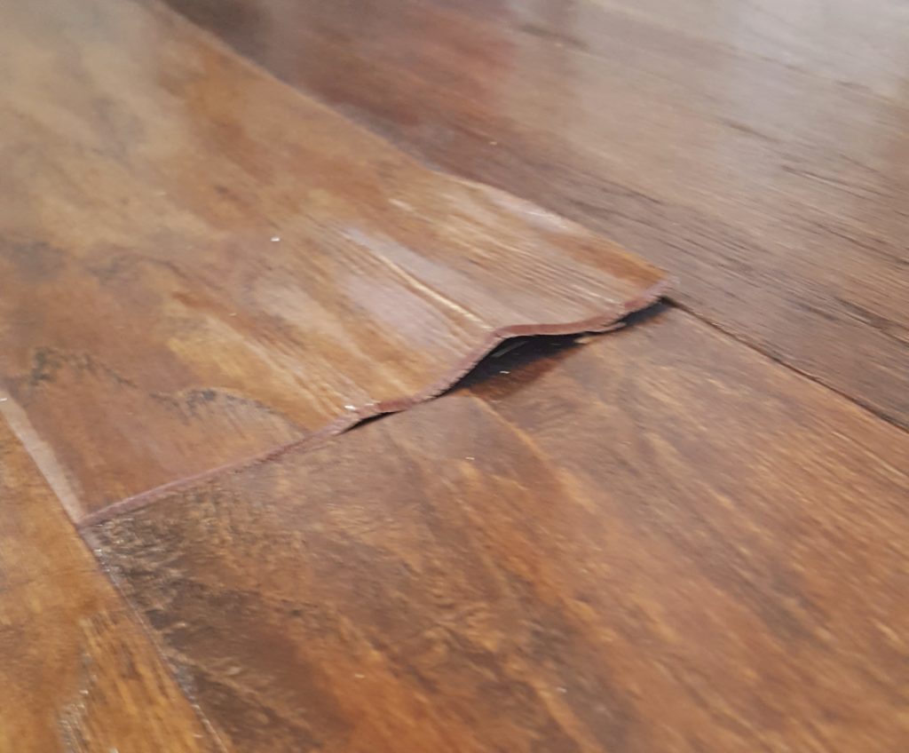 water-damage-on-engineered-hardwood-floor