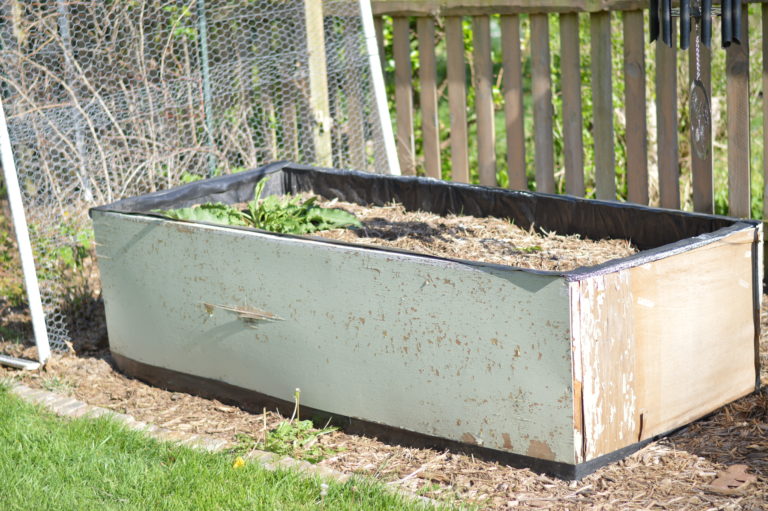 New Upcycled DIY Raised Garden Beds - Loving Here