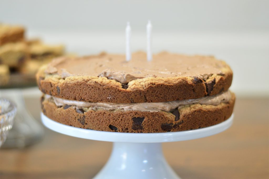 cookie birthday double layer cookie cake