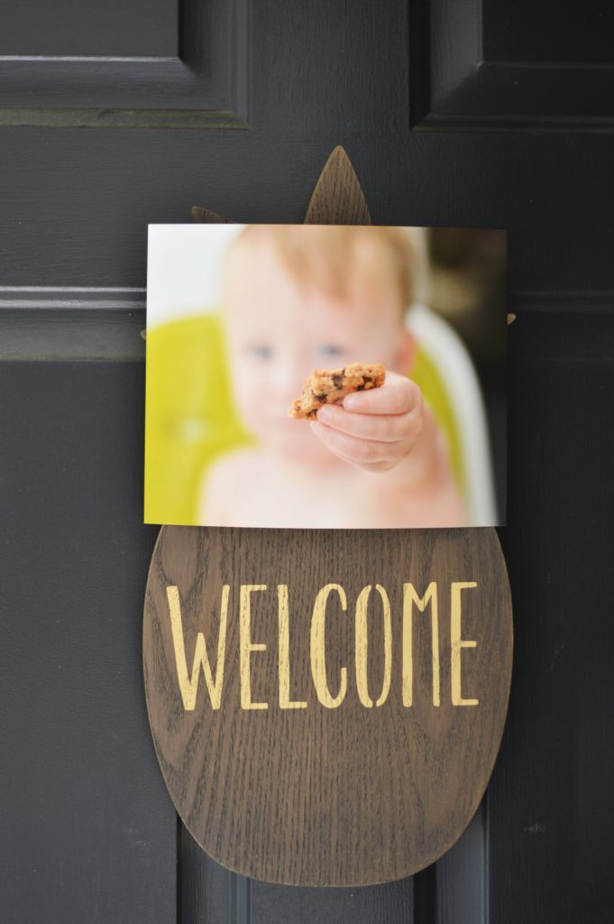 cookie birthday party welcome sign