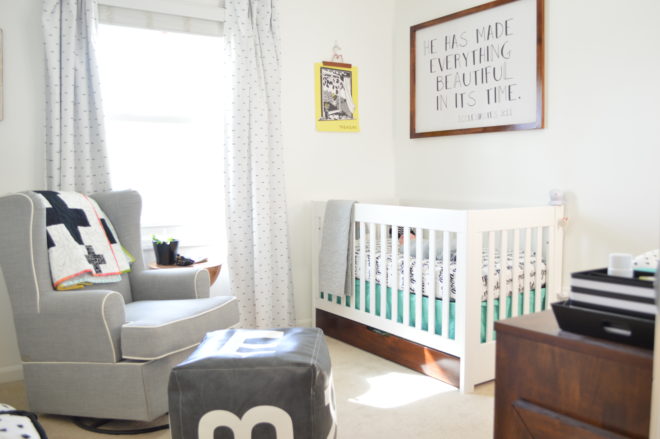Wonderful Walls + Free "Hello Sunshine" Nursery Printable - Loving Here