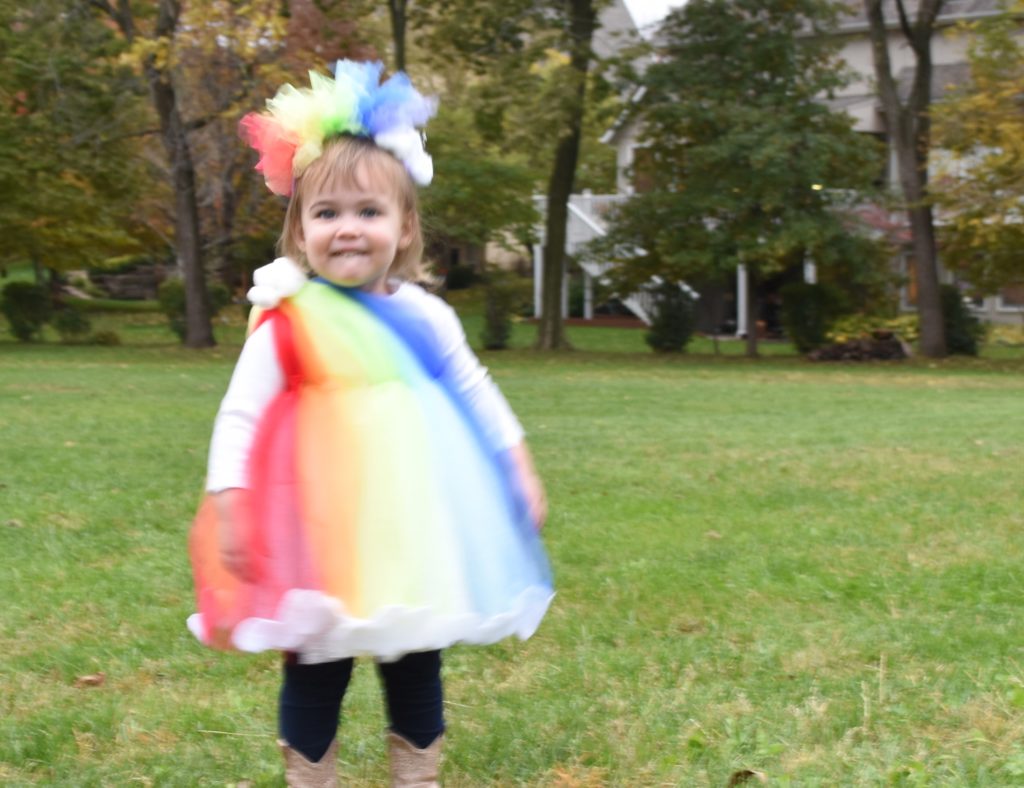 DIY Rainbow Cloud Costume - Loving Here